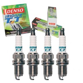 Sixity Auto 4 pc DENSO Iridium TT Spark Plugs compatible with Honda Civic 1.6L 1.7L 1.8L 2.0L L4 1998-2011