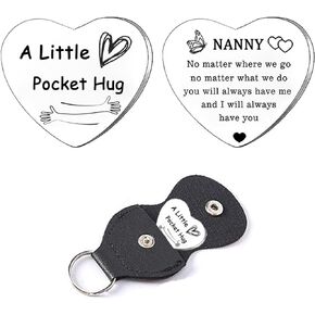 Pocket Hug Token Gift Long Distance Relationship Keepsake Gift for Family Double Sided Message Inspiration Gifts