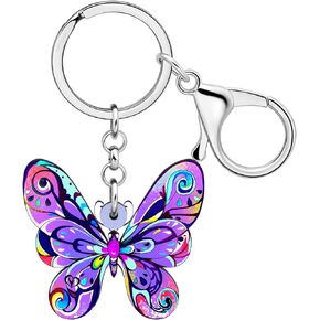 Cute Butterfly Keychain Buterrfly Gifts for Women Girls Bag Wallet Car Keys Accessories
