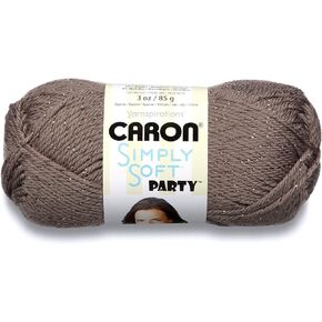 Caron Simply Soft Party Yarn-Chocolate Sparkle