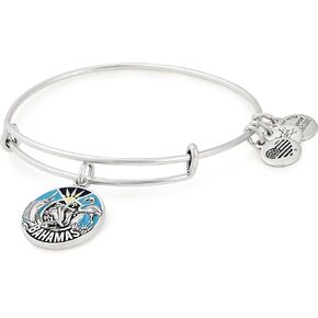 Alex and Ani A18EBB2RS,Bahamas II Expandable Bangle Bracelet,Rafaelian Silver,Silver/Blue, Bracelets