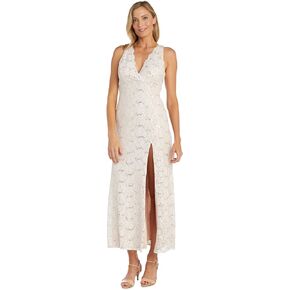 Women's Glitter Lace Gown