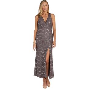 Women's Glitter Lace Gown