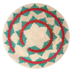 Natural Palm Wicker Woven Wall Basket Hanging Wall Plate for Home Decor Housewarming Gift,Weaving Southwest Decors for Wall,Handmade Gifts
