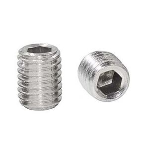 M3-0.6 x 6mm Stainless Steel Socket Hex Grub Screw, Metric Thread Set Screw, Internal Hex Drive Cup-Point（50pcs）