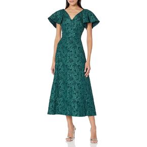 JS Collections Women's Rylan Tea Length A-line Dress