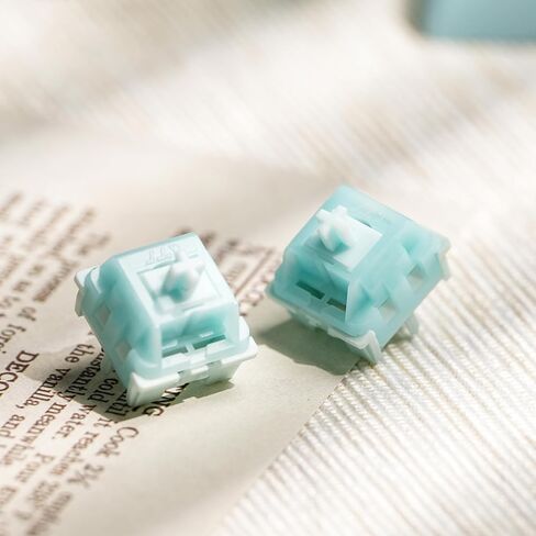 KTT Baby Series 5 Pin Linear Mechanical Switch Set, POM Stem, 45 Pieces for Mechanical Gaming Keyboard, Compatiable with MX Keycaps (White, 43gf Linear) in Kuwait