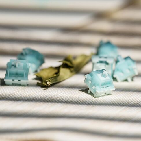 KTT Baby Series 5 Pin Linear Mechanical Switch Set, POM Stem, 45 Pieces for Mechanical Gaming Keyboard, Compatiable with MX Keycaps (White, 43gf Linear) in Kuwait