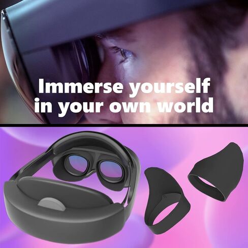 (Upgrade) Light Blocker Compatible for Meta Quest Pro, Lens Hood, Shading Cover with Meta Quest Pro, Latest Upgrade Version. (Black) in Kuwait