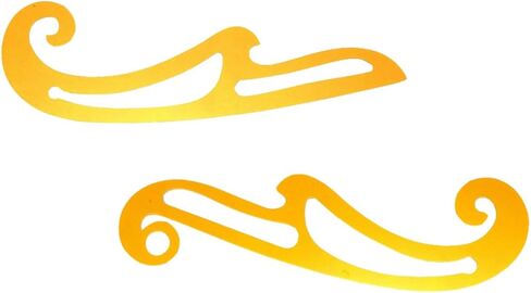 EXCEART 2pcs Curve Ruler Metric Sewing Rulerer Pattern Making Ruler Pattern Drafting Rulers Clothes Sample Cutting Ruler Pattern Sewing Rulers T Tool Tools Plastic France Metric System in Saudi Arabia