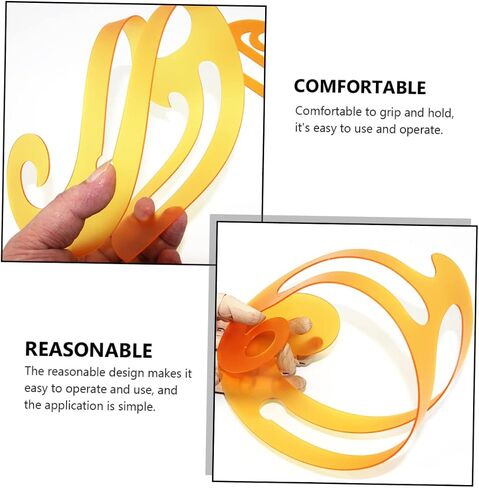 EXCEART 2pcs Curve Ruler Metric Sewing Rulerer Pattern Making Ruler Pattern Drafting Rulers Clothes Sample Cutting Ruler Pattern Sewing Rulers T Tool Tools Plastic France Metric System in Saudi Arabia