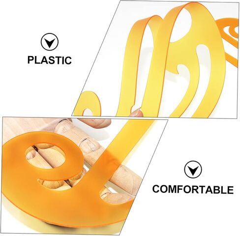 EXCEART 2pcs Curve Ruler Metric Sewing Rulerer Pattern Making Ruler Pattern Drafting Rulers Clothes Sample Cutting Ruler Pattern Sewing Rulers T Tool Tools Plastic France Metric System in Saudi Arabia