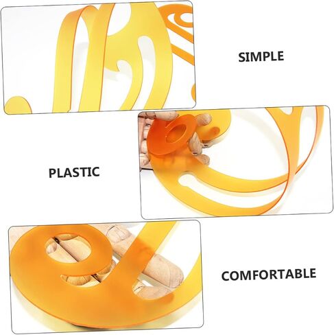 EXCEART 2pcs Curve Ruler Metric Sewing Rulerer Pattern Making Ruler Pattern Drafting Rulers Clothes Sample Cutting Ruler Pattern Sewing Rulers T Tool Tools Plastic France Metric System in Saudi Arabia