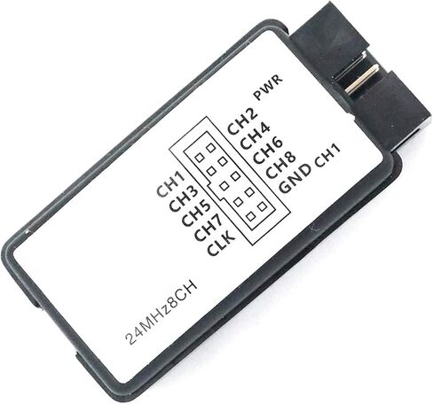 جهاز محلل منطقي USB 24 ميجا هرتز 8CH 8 قنوات UART IIC SPI Debug مع كابل USB صغير دوبونت كابل 6 ألوان اختبار مشبك مجموعة لـ Arduino FPGA M100 SCM in Saudi Arabia