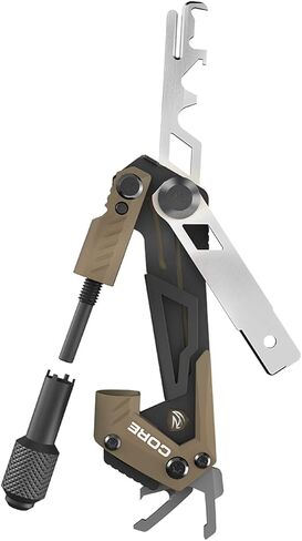 Real Avid Gun Multi Tool CORE: أداة بندقية تكتيكية وأدوات EDC، وإكسسوارات البندقية ومجموعة أدوات المساعدة لصيانة البندقية، تتضمن أداة إزالة الكربون وضبط الرؤية الأمامية in Kuwait
