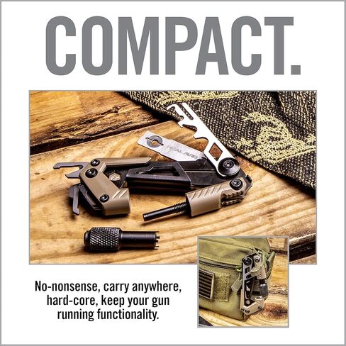 Real Avid Gun Multi Tool CORE: أداة بندقية تكتيكية وأدوات EDC، وإكسسوارات البندقية ومجموعة أدوات المساعدة لصيانة البندقية، تتضمن أداة إزالة الكربون وضبط الرؤية الأمامية in Kuwait