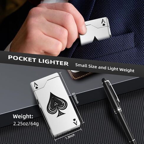 Electric Lighter Rechargeable Plasma Lighter Men Cool Ace Pocket Lighters in Kuwait