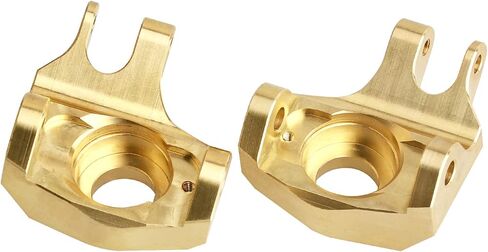 Hobbypark Brass Front Steering Knuckles Heavy Weights for SCX10 II Upgrades Compatible with Axial SCX10 II Honcho (Black&Gold) in Saudi Arabia