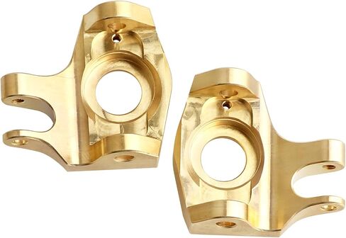 Hobbypark Brass Front Steering Knuckles Heavy Weights for SCX10 II Upgrades Compatible with Axial SCX10 II Honcho (Black&Gold) in Saudi Arabia
