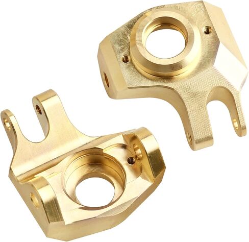 Hobbypark Brass Front Steering Knuckles Heavy Weights for SCX10 II Upgrades Compatible with Axial SCX10 II Honcho (Black&Gold) in Saudi Arabia