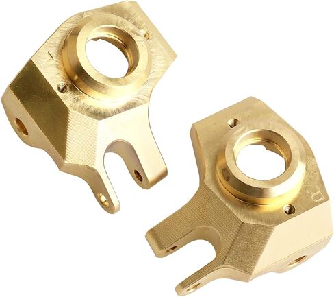 Hobbypark Brass Front Steering Knuckles Heavy Weights for SCX10 II Upgrades Compatible with Axial SCX10 II Honcho (Black&Gold) in Saudi Arabia