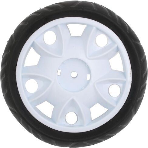 uxcell 4pcs 170mm Dia Plastic Single Wheel Pulley Rolling Roller White 8x27mm in Kuwait