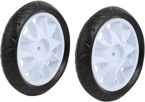 uxcell 4pcs 170mm Dia Plastic Single Wheel Pulley Rolling Roller White 8x27mm in Kuwait