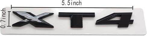3D ABS حرف XTS شارة اسم الحاجز الخلفي جذع شعار ملصق الملحقات لكاديلاك XT4 XT5 XT6 CT4 CT5 CT6 XTS XT5 (XTS أسود) in Saudi Arabia