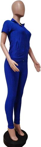 Womens 2 piece tracksuit set Casual Long Sleeve Zip Hoodie Sweatshirt and Skinny Long Pants Sweatsuits Jogging Suits in Kuwait