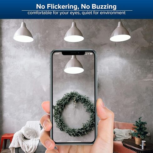 لمبة إضاءة LED قابلة للتعتيم من SANSI بقدرة 250 واط مكافئة، 5000 كيلو ضوء نهاري أبيض 4000 لومن A21 E26 لمبات LED ساطعة، عبوتان، عمر 22 عامًا، لمبة إضاءة موفرة للطاقة بقدرة 27 وات للمكتب المنزلي in Kuwait