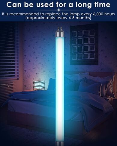 PACETAP 4 Pack 32050 6W UV Replacement Bulbs for DynaTrap, F6T5/BL Fluorescent Light Tube G5 Base 9 inch Full Length Compatible with DynaTrap DT2000XL DT2000XLP DT3012 in Kuwait