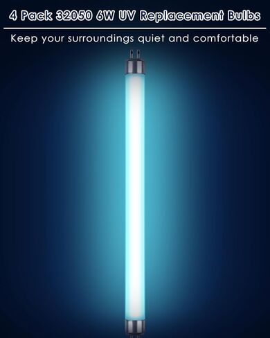 PACETAP 4 Pack 32050 6W UV Replacement Bulbs for DynaTrap, F6T5/BL Fluorescent Light Tube G5 Base 9 inch Full Length Compatible with DynaTrap DT2000XL DT2000XLP DT3012 in Kuwait