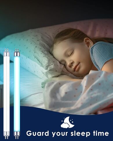 PACETAP 4 Pack 32050 6W UV Replacement Bulbs for DynaTrap, F6T5/BL Fluorescent Light Tube G5 Base 9 inch Full Length Compatible with DynaTrap DT2000XL DT2000XLP DT3012 in Kuwait