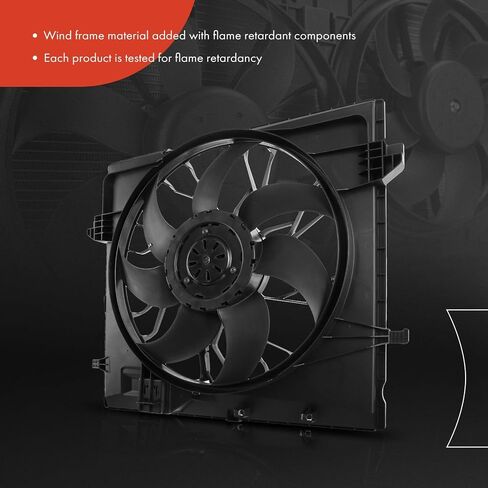 مجموعة مروحة تبريد رادياتير المحرك A-Premium متوافقة مع موديلات مرسيدس بنز - GLE300d 2016، GLE350، GLE400، GLE43 AMG، GLE450 AMG، GLE550e، GL350، GL450، GLS350d، GLS450، ML250، ML350، ML400 in Saudi Arabia