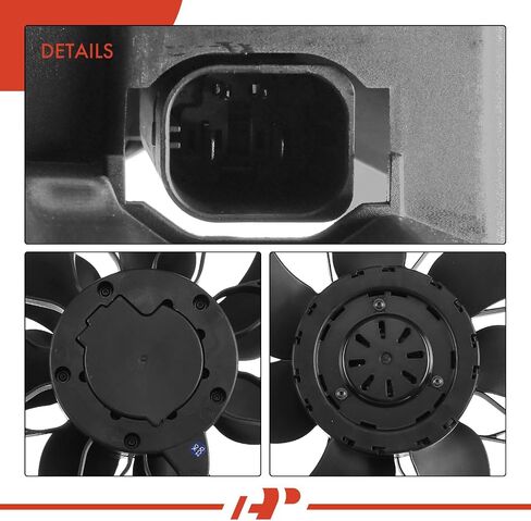 مجموعة مروحة تبريد رادياتير المحرك A-Premium متوافقة مع موديلات مرسيدس بنز - GLE300d 2016، GLE350، GLE400، GLE43 AMG، GLE450 AMG، GLE550e، GL350، GL450، GLS350d، GLS450، ML250، ML350، ML400 in Saudi Arabia