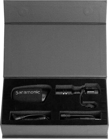 Saramonic VMICMINI Vmic Mini Shotgun Microphone (VMICMINI), Black in Saudi Arabia
