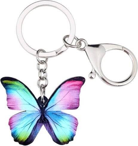 Cute Butterfly Keychain Buterrfly Gifts for Women Girls Bag Wallet Car Keys Accessories in Saudi Arabia