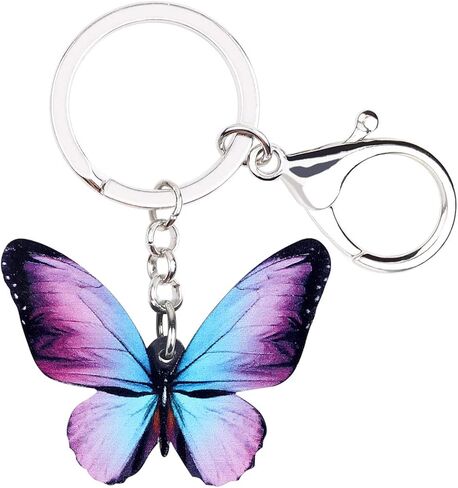Cute Butterfly Keychain Buterrfly Gifts for Women Girls Bag Wallet Car Keys Accessories in Saudi Arabia