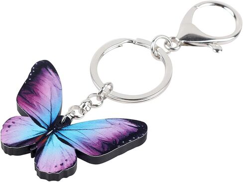 Cute Butterfly Keychain Buterrfly Gifts for Women Girls Bag Wallet Car Keys Accessories in Saudi Arabia
