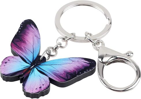 Cute Butterfly Keychain Buterrfly Gifts for Women Girls Bag Wallet Car Keys Accessories in Saudi Arabia