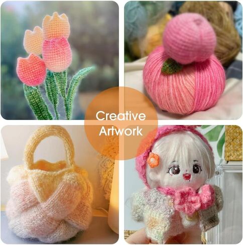 1PCS Gradient Spray Wool Yarn,Gradient Colorful Yarn,Multi Color Yarn for Crocheting,Soft Yarn for Knitting for Crocheting Sweater,Gloves,Scarf,DIY Toys. in Kuwait