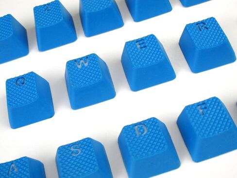 مجموعة أغطية مفاتيح مطاطية بإضاءة خلفية للألعاب - للوحات المفاتيح الميكانيكية Cherry MX المتوافقة مع OEM تتضمن أداة سحب المفاتيح (أزرق سماوي) in Saudi Arabia