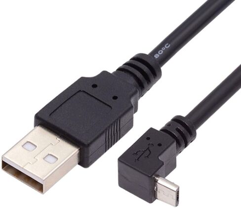 تشينيانغ USB 2.0 إلى Micro USB 90 درجة لأعلى كابل تمديد شحن البيانات بزاوية 1.0 متر in Saudi Arabia