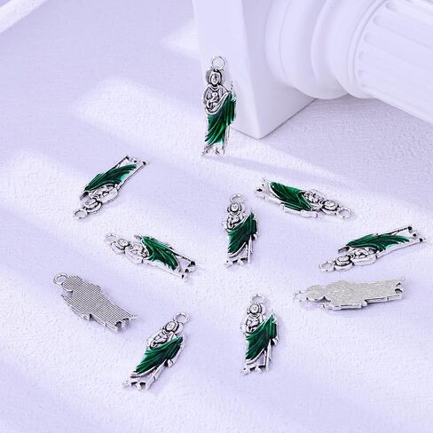 30pcs Calvas St Jude Medal Charms Catholic Patron Saint Medal Tubes Crucifix Charms for DIY Rosary Earring Necklace Jewelry Making in Saudi Arabia