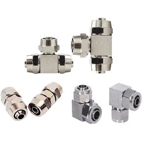 30pcs pv pe pu pu pu puper copper pneumatic الهواء الموصل السريع t/l type od 4 6 8 10 12mm لتوصيل مفصل أنبوب خرطوم سريع (pv8) in Kuwait
