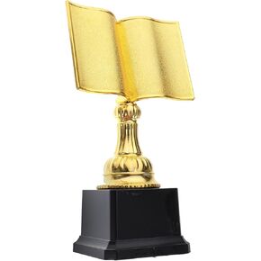 POPETPOP Gold Award Trophy Cup, Reading Competition Award Trophy, Book Shaped Trophy, First Place Trophies Prize, Reading Appreciation Winning Prizes in Kuwait
