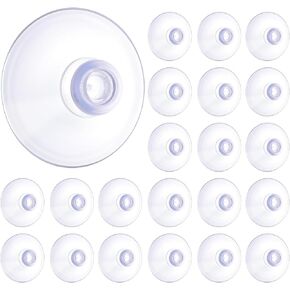 20 PCS 40mm نافذة أكواب شفط بدون خطافات من وسادات الشفط الزجاجية PVC المصاصة البلاستيكية للمطبخ وحمام مكتب Window Window (يمكن استعادة تشوه النقل عن طريق النقع في الماء الساخن) in Kuwait