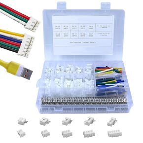 1120pcs jst ph connector kit 2،3،4،5،6 pin connector مستقيم محولات الذكور/الإناث وموصلات لوحة الدوائر لأردوينو ، إلكترونيات DIY واستخدام المنزل in Kuwait
