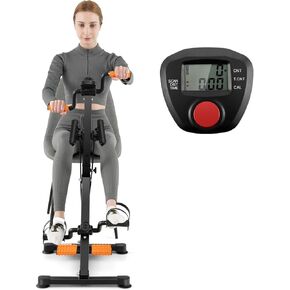 تدريبات Pedal Gymax للدراجة لكبار السن ، وآلة الساق الذراع اليدوية ولياقة الركبة مع التدليك ، ومراقبة LCD ، والارتفاع القابل للتعديل والطول للكلية ، ومعدات التمرين المنزلي للمسنين in Kuwait