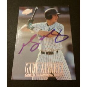 Gabe Alvarez Quakes 1996 Fleer Excel #233 Dodgers Authentic Signed Autograph M15 - Baseball Slabbed Autographed Cards in Saudi Arabia